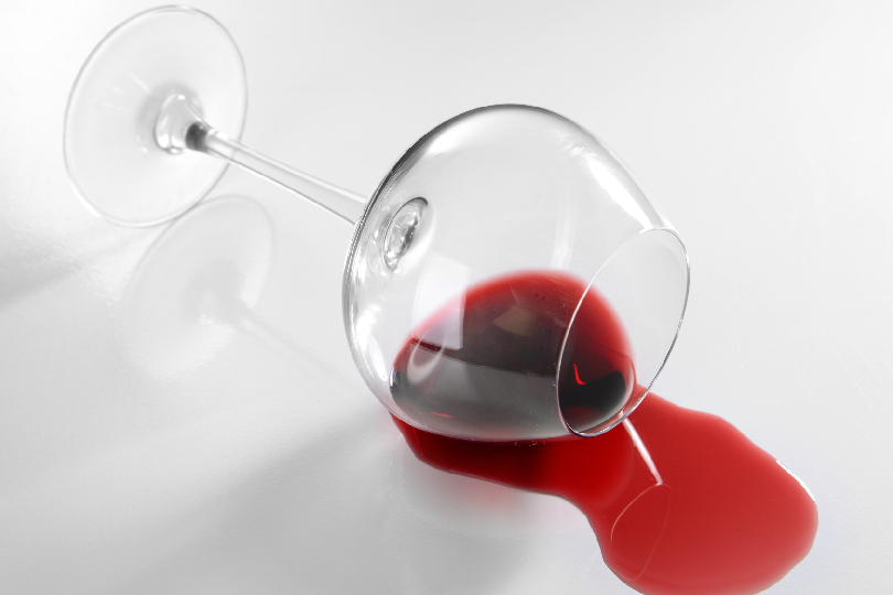 Image of a wine glass with symbolic residue patterns (Wine Glass Symbolism Reading for Life Path Guidance)