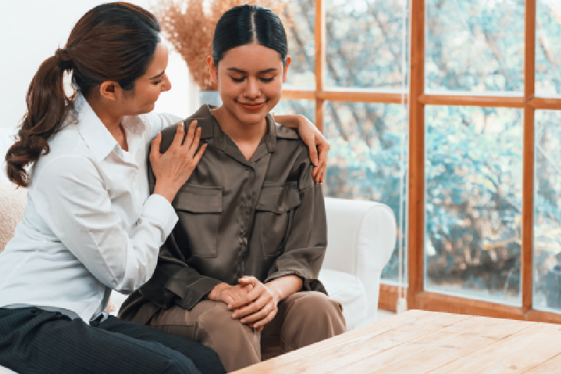 Image of a therapist and client connecting during a session (Emotion Focused Therapy Mumbai for Emotional Healing)