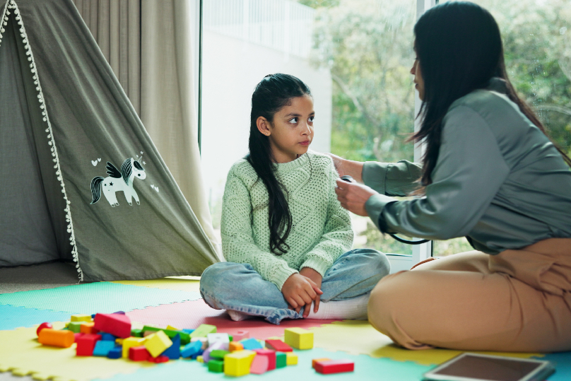 A premium, quiet counseling sanctuary room prepared for a professional session of Inner Child Regression Healing Mumbai.